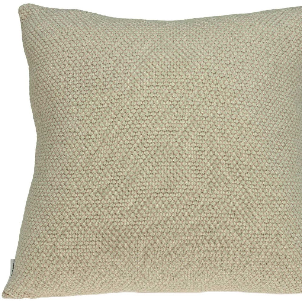 20" X 7" X 20" Beautiful Transitional Tan Pillow Cover With Poly Insert