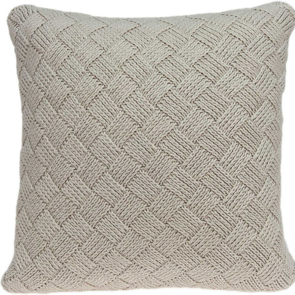 20 X 7 X 20 Charming Transitional Beige Accent Pillow Cover With Poly Insert