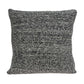 20" Charcoal Woven Cotton Blend Throw Pillow