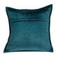 20" X 7" X 20" Transitional Teal Solid Quilted Pillow Cover With Poly Insert