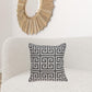 20" X 7" X 20" Cool Transitional Gray And White Pillow Cover With Poly Insert