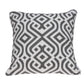 20" X 7" X 20" Gray And White Accent Pillow Cover With Poly Insert