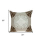 20" X 7" X 20" Traditional Beige Pillow Cover With Poly Insert