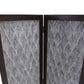 Versatile Dark Wood Three Panel Room Divider Screen