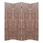 84 X 2 X 84 Brown 4 Panel Wood Woodland - Screen