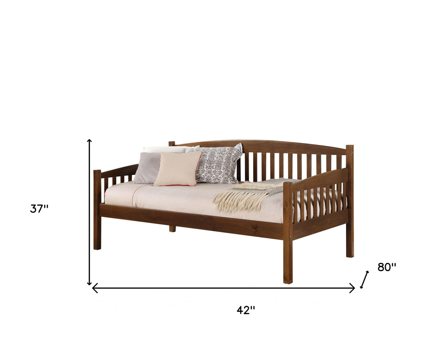 42" Sleeper Sleeper Sofa With Brown Legs