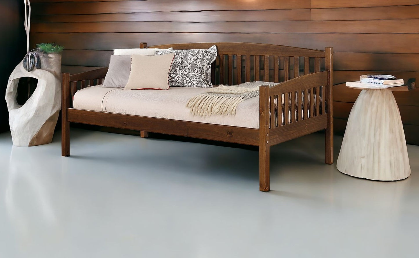 42" Sleeper Sleeper Sofa With Brown Legs