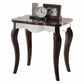 24" Dark Brown Solid Wood End Table