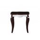 24" Dark Brown Solid Wood End Table