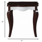 24" Dark Brown Solid Wood End Table