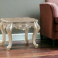 24" Champagne Faux Marble End Table