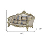 78" Gold Floral Loveseat and Toss Pillows