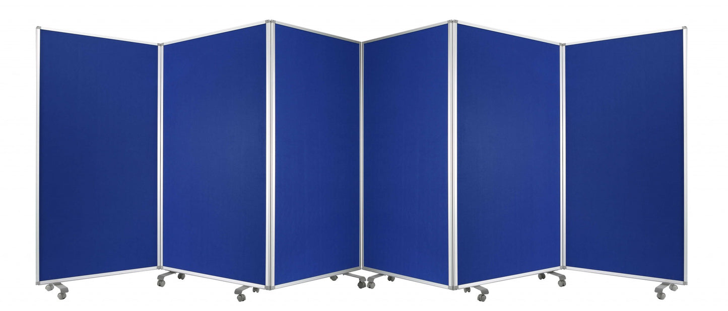 106 X 1 X 71 Blue Metal And Fabric - Screen