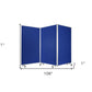 106 X 1 X 71 Blue Metal And Fabric - Screen