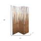 Three Panel Natural Willow Room Divider Screen