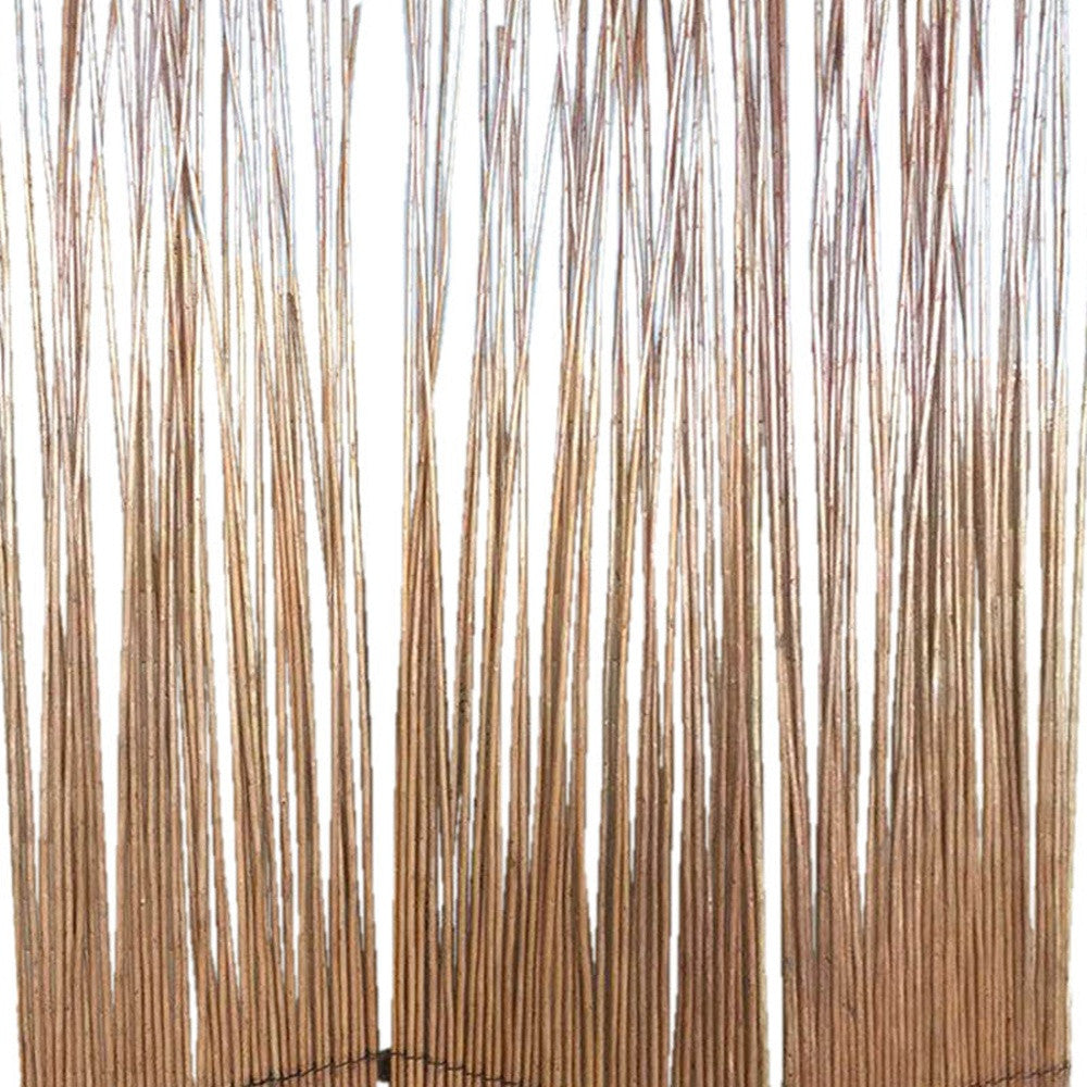 Three Panel Natural Willow Room Divider Screen