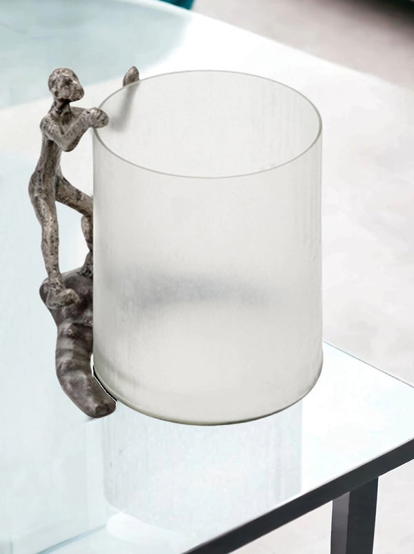 10 Silver Aluminum Tabletop Sculpture