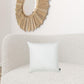 Set Of 2 Bright White Brushed Twill Decorative Throw Pillow Covers