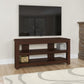 42" Dark Brown Open Shelving TV Stand