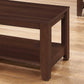 Set of Three 42" Brown Coffee Table