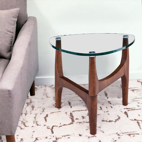 20 Clear Tempered Glass End Table