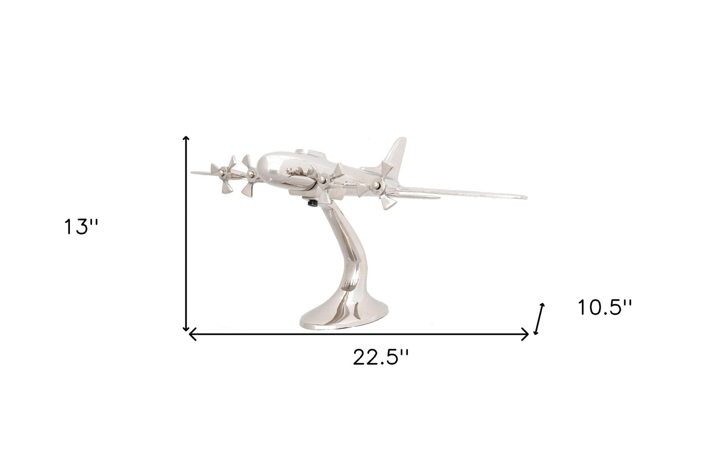 22.5" X 13" X 10.5" Alum Aeroplane