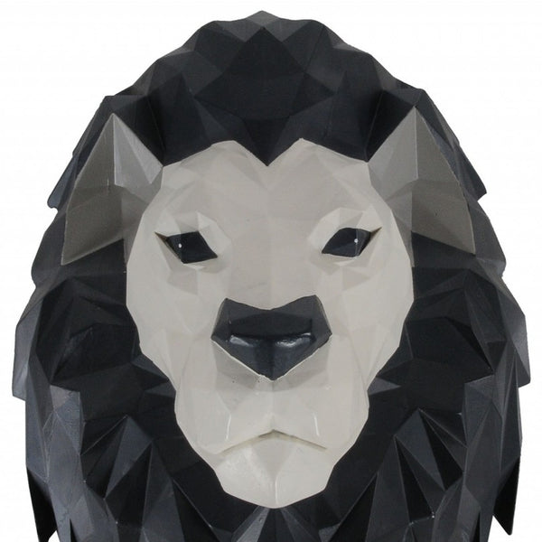 11.5 X 9.5 X 14 Origami Lion Head Wall Decoration