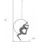 Athletic Man Hanging Ring Sculpture