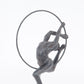 Athletic Man Hanging Ring Sculpture