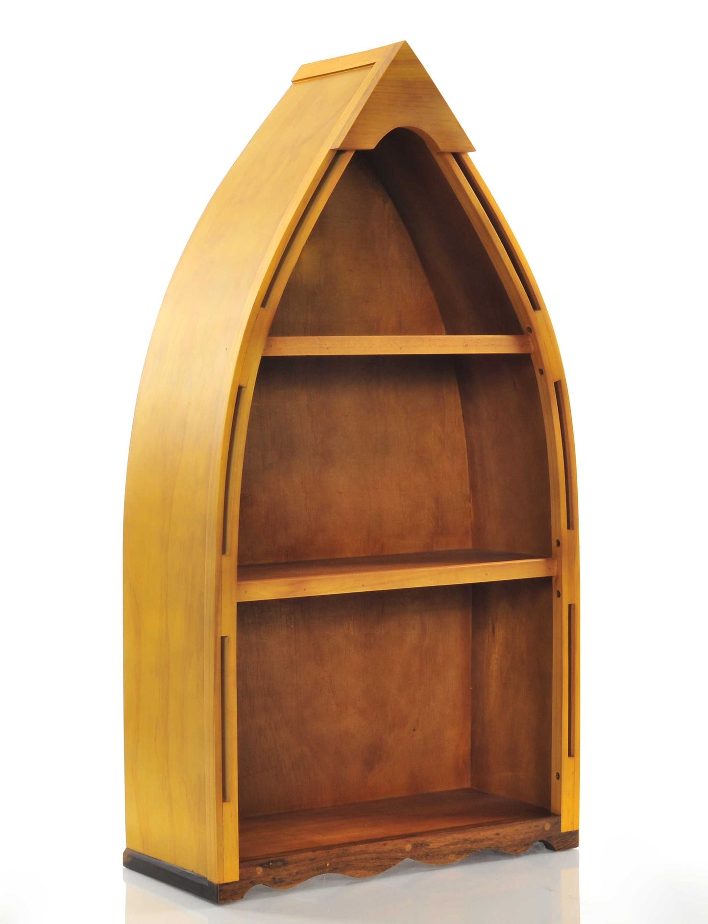 34" Wood Three Tier Boat Bookcase