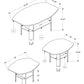 Grey Table Set - 3Pcs Set