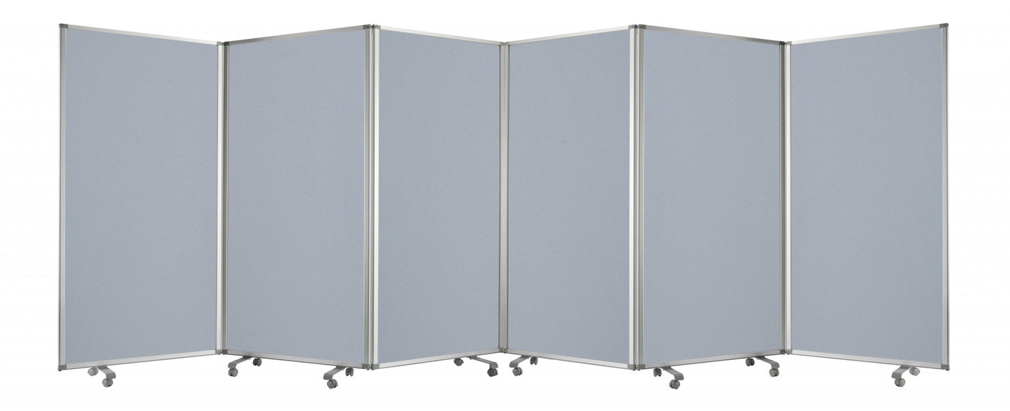 212 X 1 X 71 Green Metal 6 Panel Screen