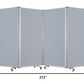 212 X 1 X 71 Green Metal 6 Panel Screen