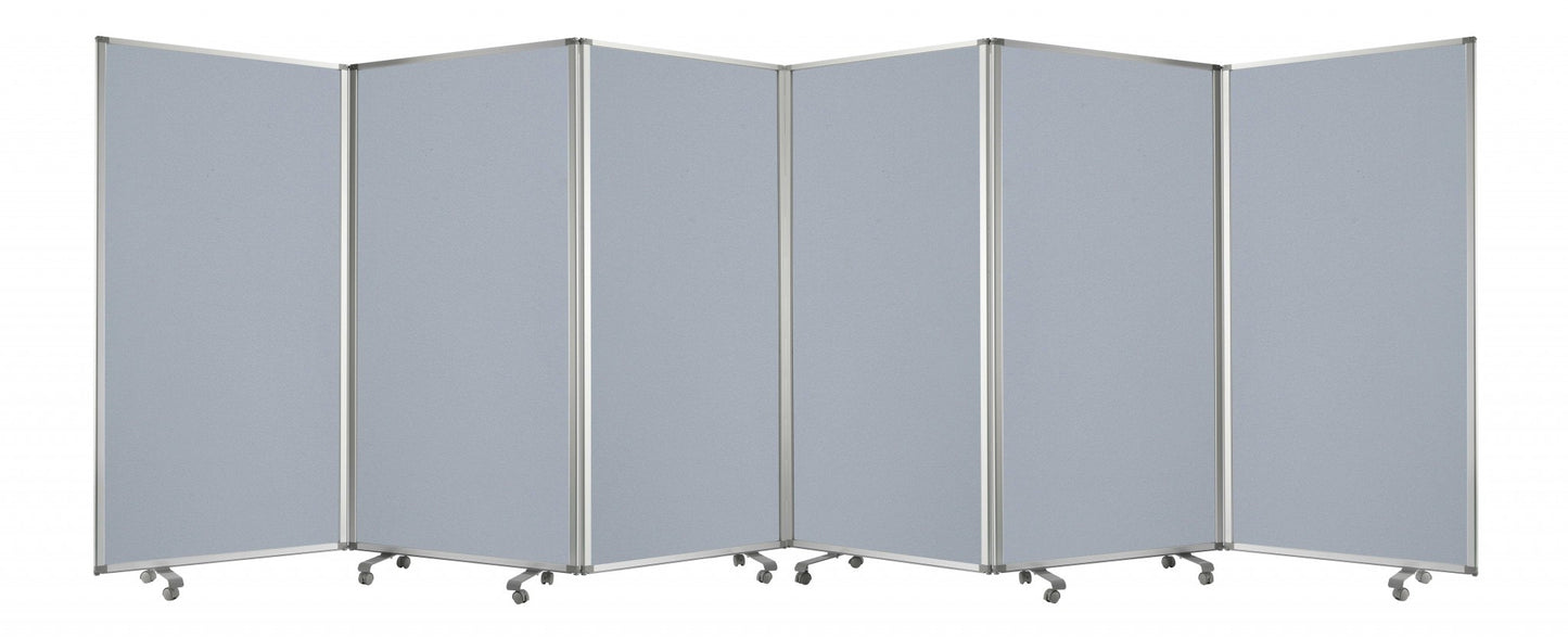 212 X 1 X 71 Green Metal 6 Panel Screen