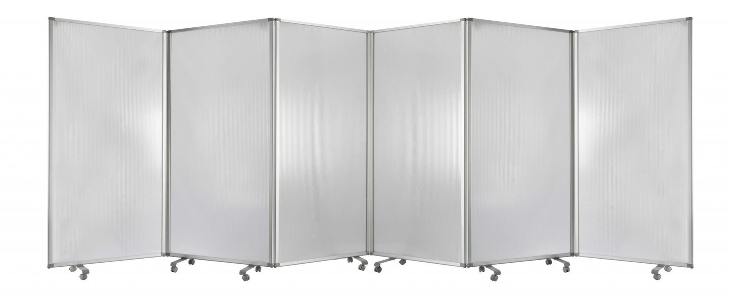 212 X 1 X 71 Green Metal 6 Panel Screen