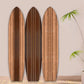 Warm Brown Long Board 3 Panel Room Divider Screen