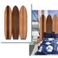 Warm Brown Long Board 3 Panel Room Divider Screen