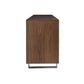 71" Brown Wood Cabinet_Enclosed storage TV Stand