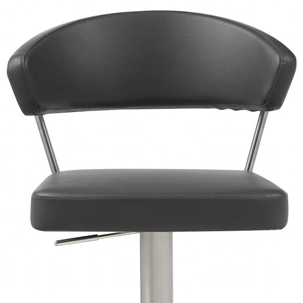 20  Black And Silver Stainless Steel Bar Chair