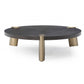 48 X 48 X 13 Wenge Veneer Stainless Steel Coffee Table