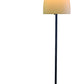 60" Traditional Shaped Floor Lamp With White Bowl Shade