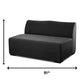 51" Charcoal Loveseat