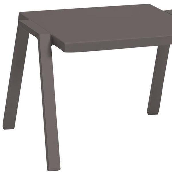 16 Taupe Aluminum End Table