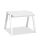 16" White Aluminum End Table