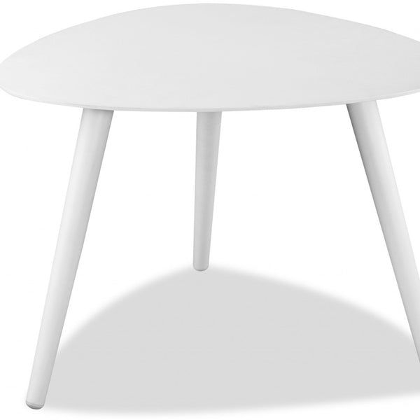 16 White Aluminum End Table