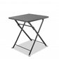 18" Gray Stainless Steel Square End Table