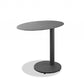 20" Gray Ceramic Tile Round End Table