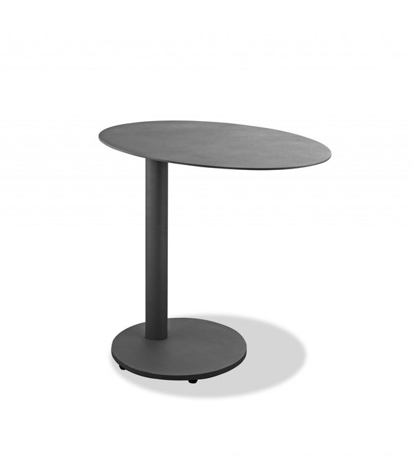 20 Gray Ceramic Tile Round End Table