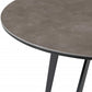 20" Black And Gray Ceramic Round End Table