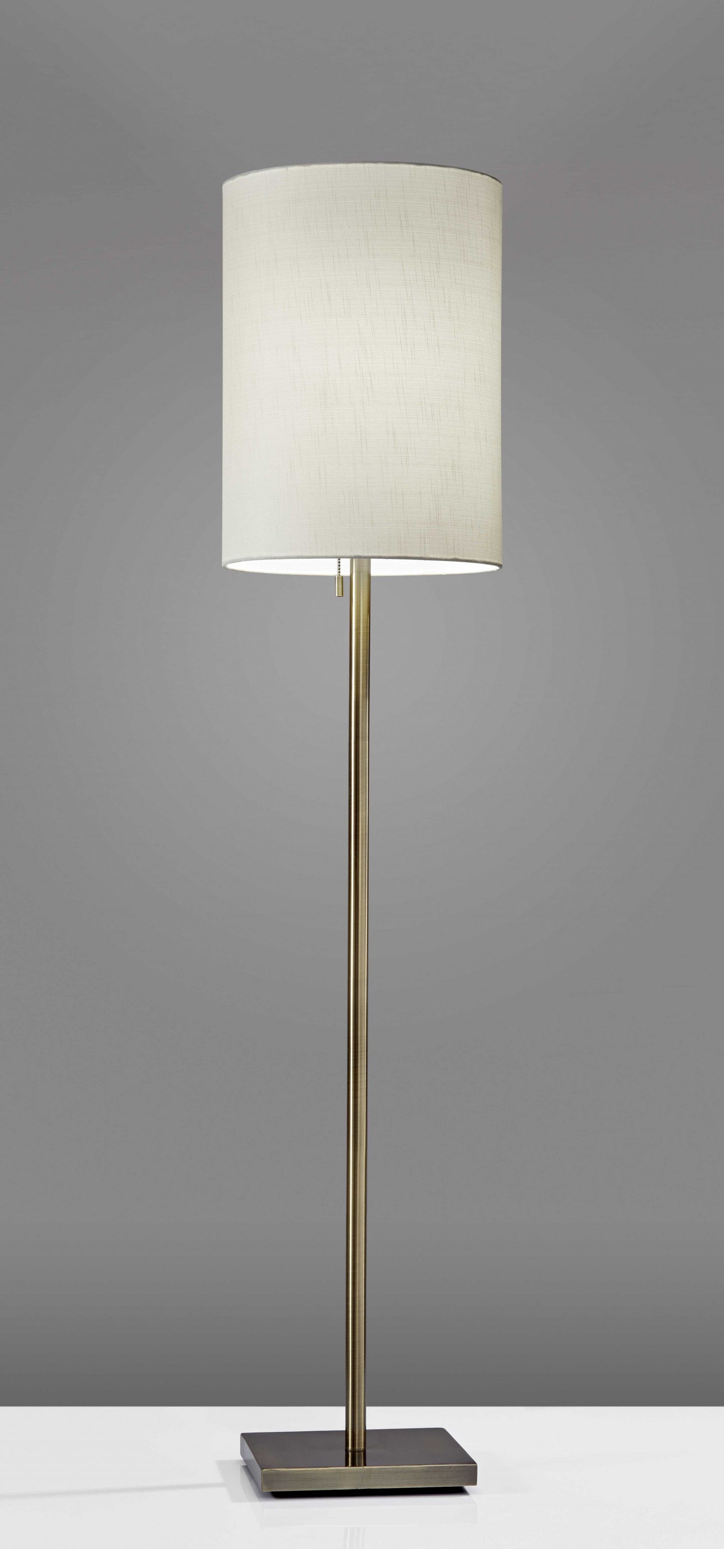 Floor Lamp Classic Silhouette Brushed Steel Metal